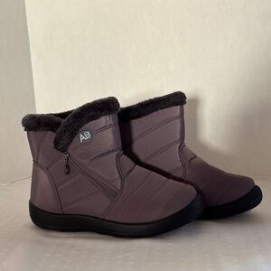 AB Studio Plum Winter Boots